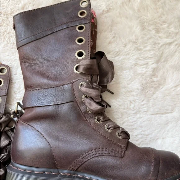 Dr. Marten Triumph floral fold over combat boots size 8 - Picture 7 of 11